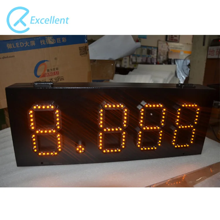 High Quality Led Gas Price Display Board Screen RF Remote Control Fuel Dispenser Prices Sign Pump Topper Led Price Display