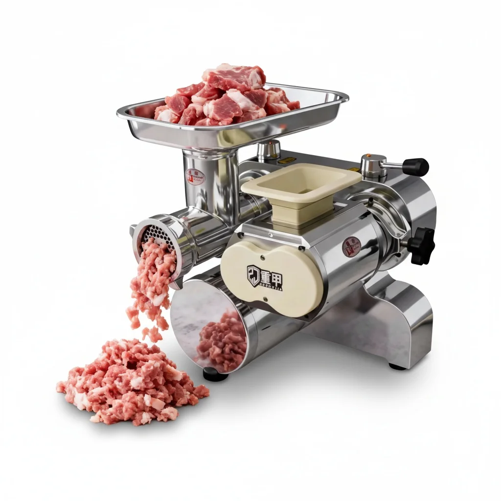 Commercial Meat Grinder, Stainless Steel Electric Meat Mincer, Sausage Stuffer, Heavy Duty 1500W Meat Processor, Industrial Use