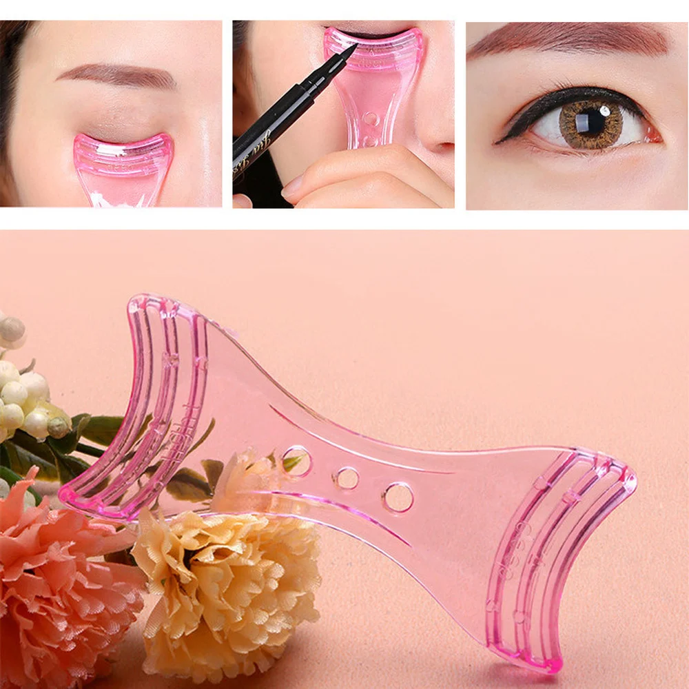 Plastic Eyeliner Stencils Wing Tips Marscara Drawing Lipstick Wearing Aid Face Cream Mask Applicator Resusable Eye Makeup Tools