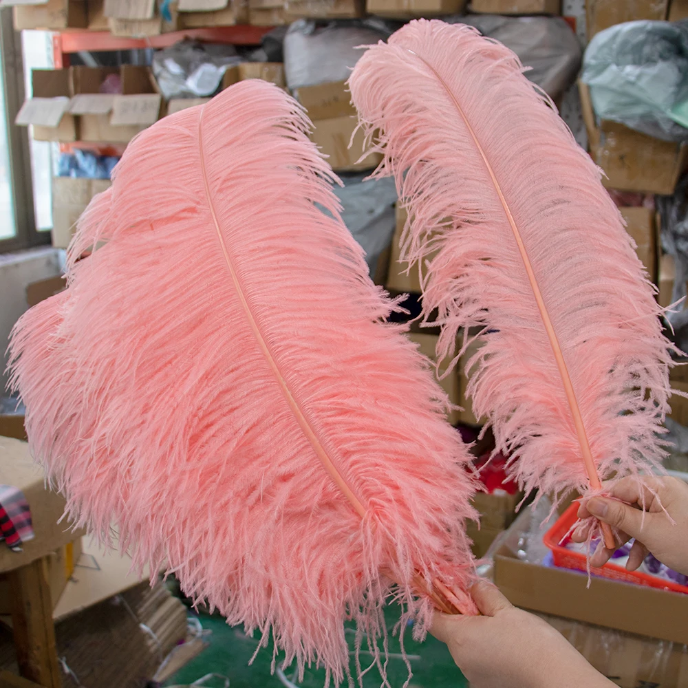 10Pcs Natural Fluffy Ostrich Feathers 15-60cm Wedding Home Party Decor Feather Table Centerpiece Carnival Plumes Accessories