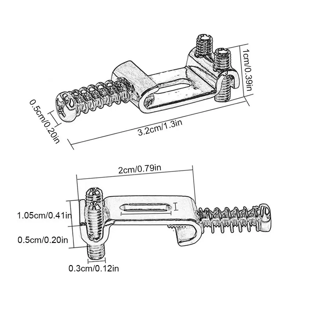 6Pcs Roller Tremolo Bridge Saddles System Replacement for Strat Stratocaster Tele Telecaster Electric Guitar for Fender