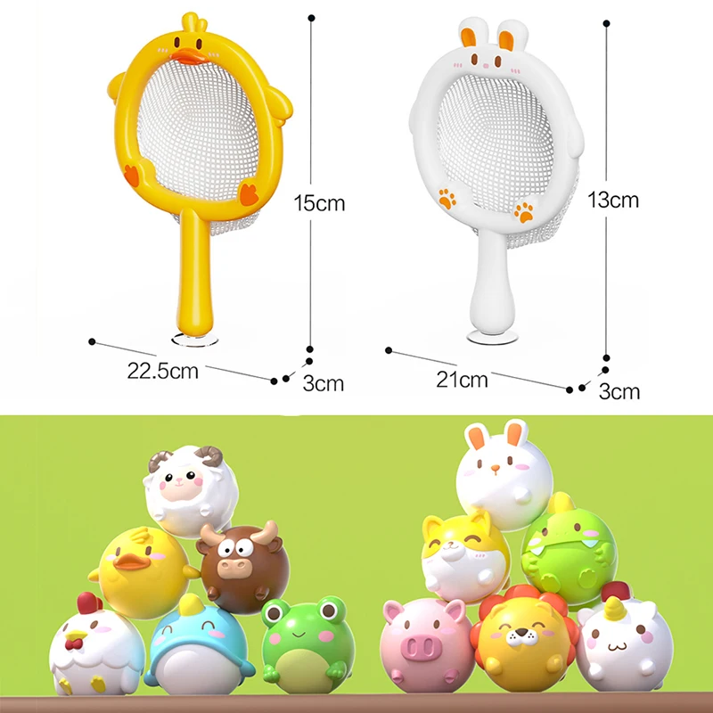 لعبة حمام الطفل أرنب بطة الصيد صافي متوهجة الحيوان الكرة LED تضيء الحمام دش السباحة لعبة الماء لعب الاطفال هدايا مضحكة