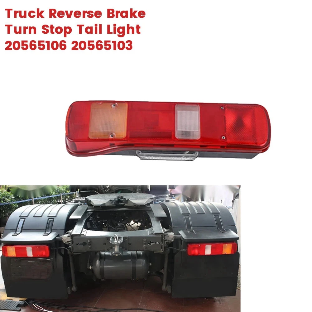 Left Rear Taillight Cover with License Plate Light 20565103 for 12 16 460 FM Truck Reverse Brake Lamp No Bulb