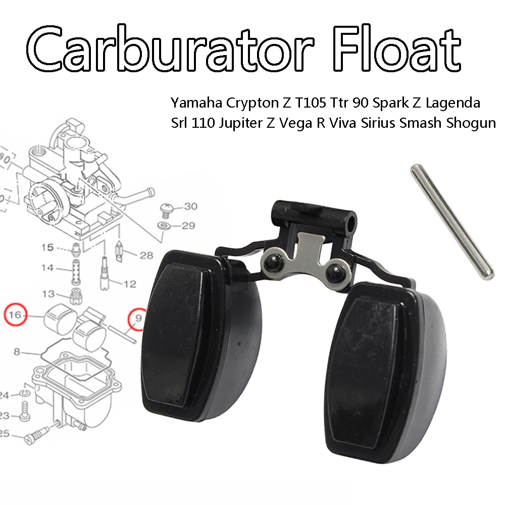 

Carburetor Carb Float Set For Yamaha Crypton Z T105 Ttr 90 Spark Z Lagenda Srl 110 Jupiter Z Vega R Viva Sirius Smash Shogun