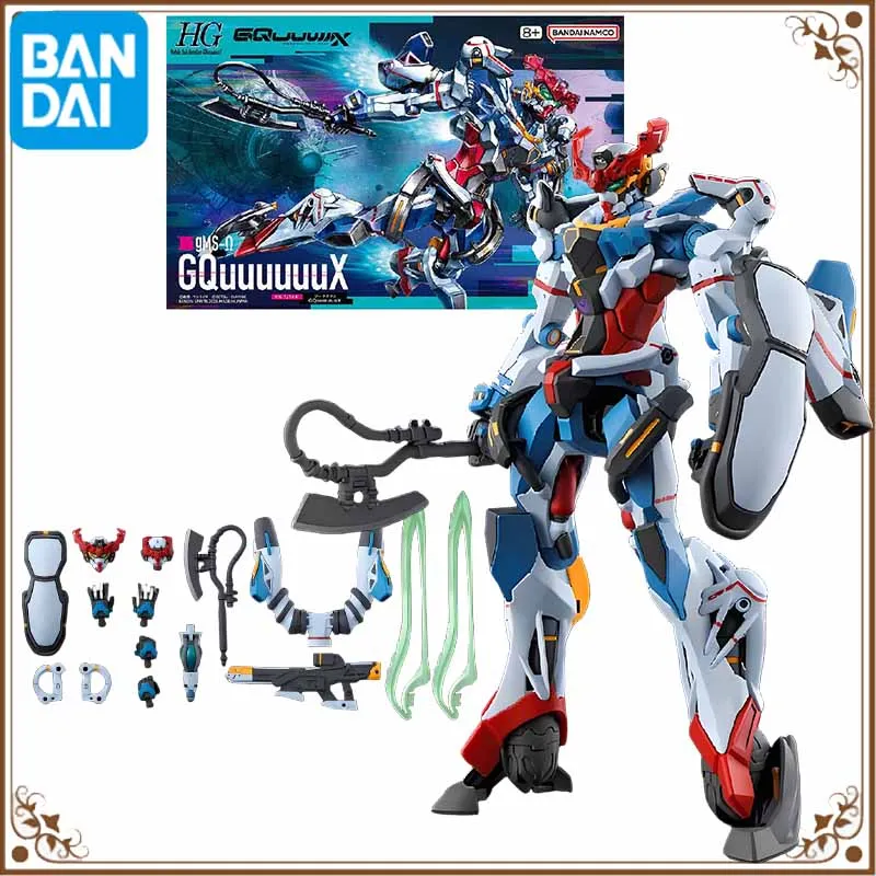 Bandai oryginalna seria Gundam HG MS-Ω GQuuuuuuX Anime figurka montaż zabawki modele Model kolekcjonerski ozdoby prezenty