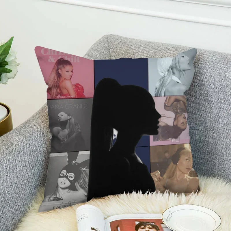 A-ariana Grande Pillow Cover 45x45 Cushions Covers for Bed Pillows Decorative Pillowcases 50x50 Pilow Cases Car Decoration Sofa