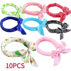 10 pcs Ice Cooling Wrap Scarf Cooling Bandana for Neck Cooling Scarves for Men and Women Outdoor Activities