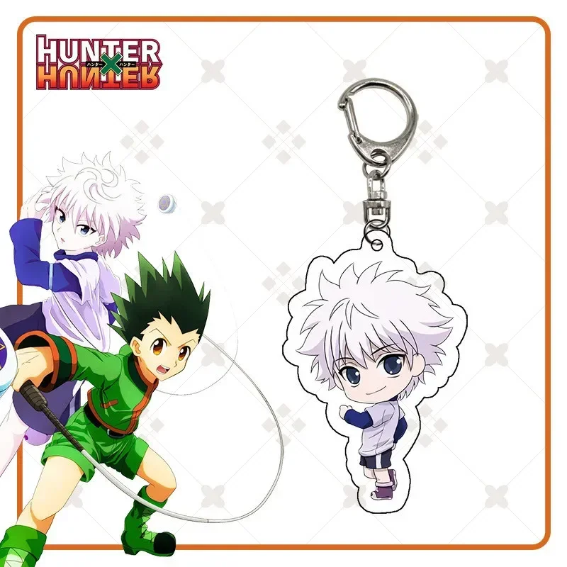 HunterxHunter Gon Freecss акриловые брелки с героями мультфильмов Killua Zoldyck подвески Kurapika брелок Hisoka сумка бирка модная коллекция
