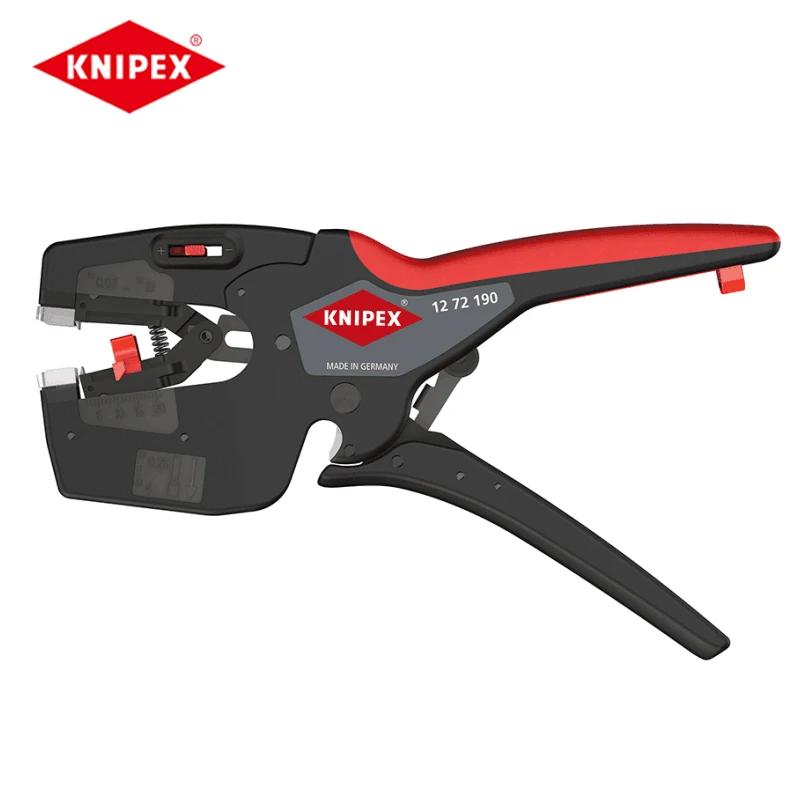 

KNIPEX 12 72 190 Wire Stripper NexStrip Multi-Tool for Electricians with non-slip plastic grips 190 mm