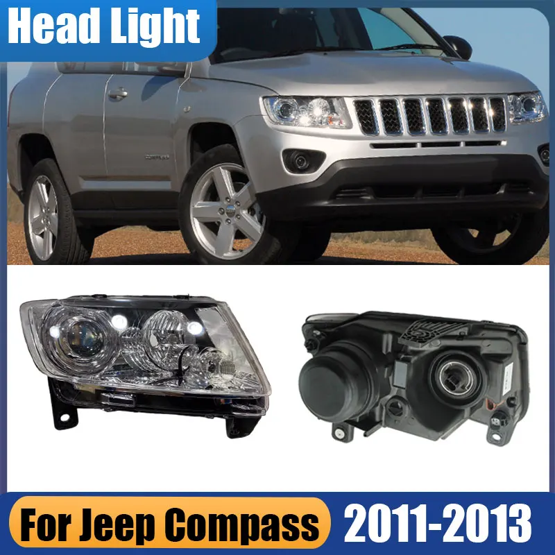 

Для Jeep Compass 2011 2012 2013, автомобильные аксессуары, передний бампер, головной светильник, сигнальная лампа дальнего света, автозапчасти, фара в сборе