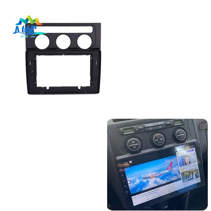 

A66P-Car Fascia Radio Panel Plastic 10.1 Inch For VW TOURAN 2004-2008 Facia Dash Kit Install Adapter Bezel Console