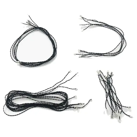 5pcs 0.8 Mm 2 Pin Conecting Cable DIY Accessories For Led Light Kit Compatible With Building Blocks Model