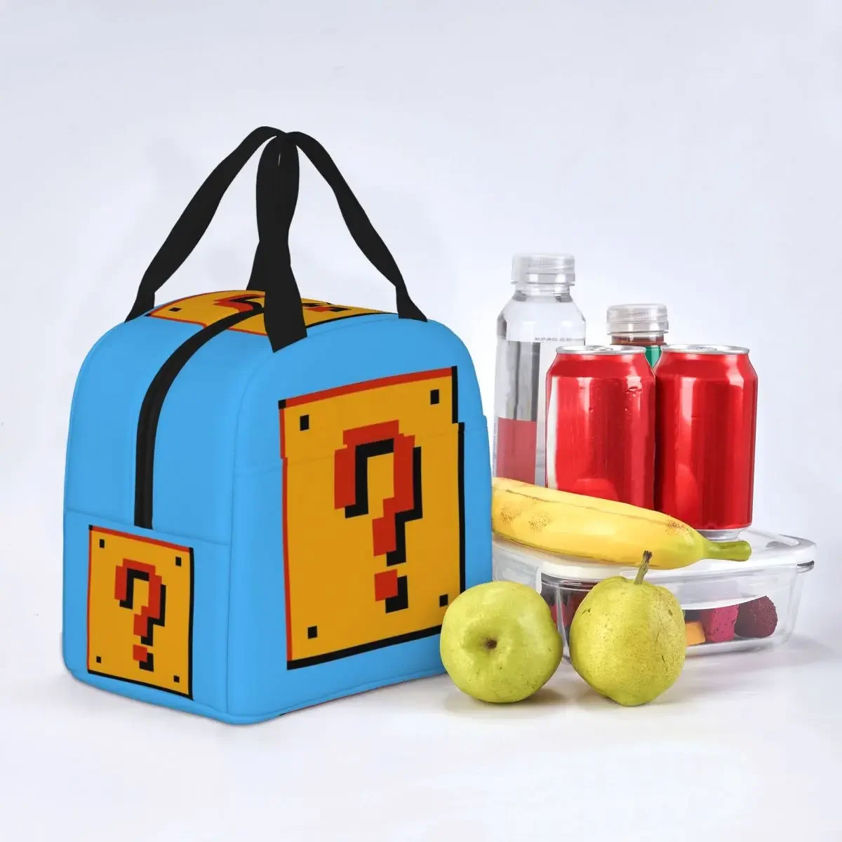 The Oldest Question Block Marios Insulated Lunch Bags High Capacity Meal Container Thermal Bag Tote Lunch Box Work Outdoor