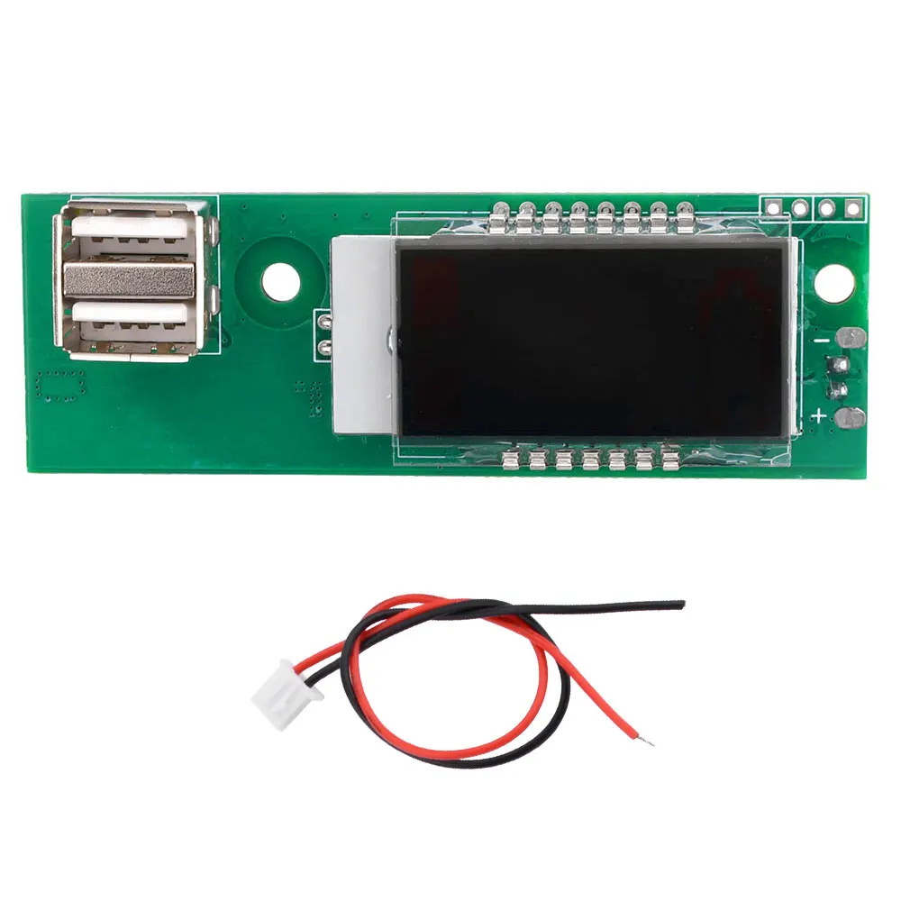 

12V 3S Lithium Battery level Indicator LCD Digital Dual Display Voltmeter Acid Battery Capacity Tester Module Dual USB