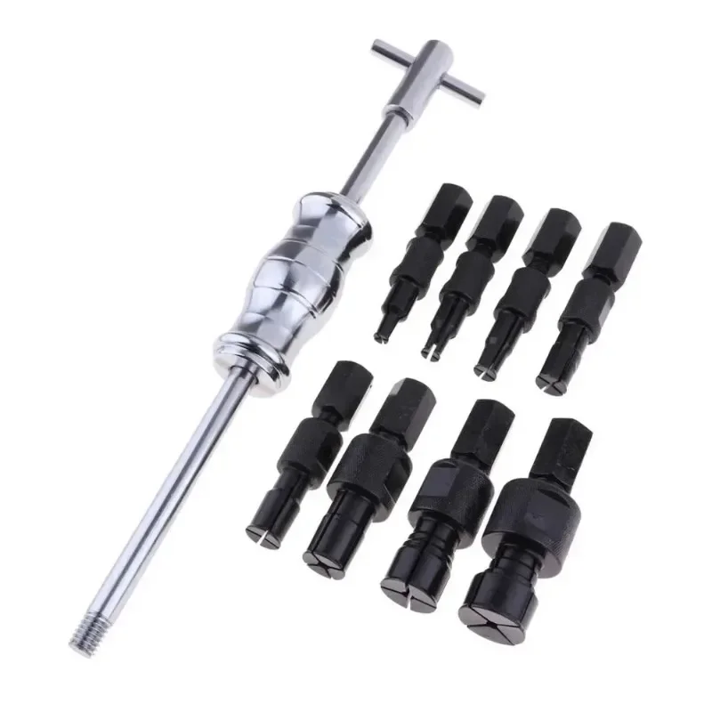 

9Pcs Blind Hole Slide Hammer Pilot Bearing Puller Internal Extractor Removal Kit 8-32MM Car Disassembly Tool