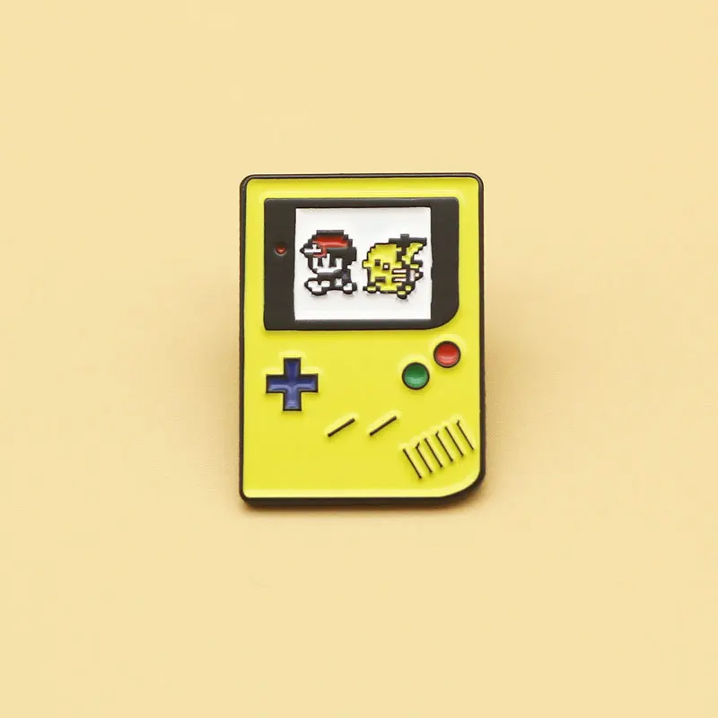 Pokemon Pikachu Enamel Pins Collect Game Machine Metal Cartoon Brooch Backpack Hat Bag Collar Lapel Badges