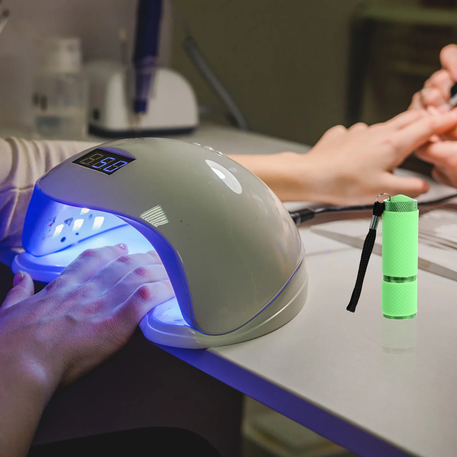 

1pc LED Lamp Portable Mini Gel for UV LED Glue Curing Durable Reusable Efficient Art Lamp Beauty