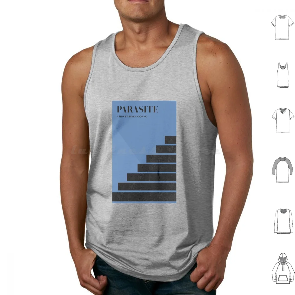 Parasite Minimalist Movie Poster Tank Tops Print Cotton Parasite Minimalist Minimalism Movie Film A24 Oscars Movies