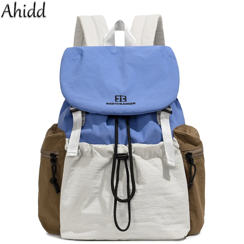 

Fashion Colorful Backpack Women Soft Waterproof Nylon Daypack Female Large Capacity School Bag Girls Lightweight Travel Knapsack