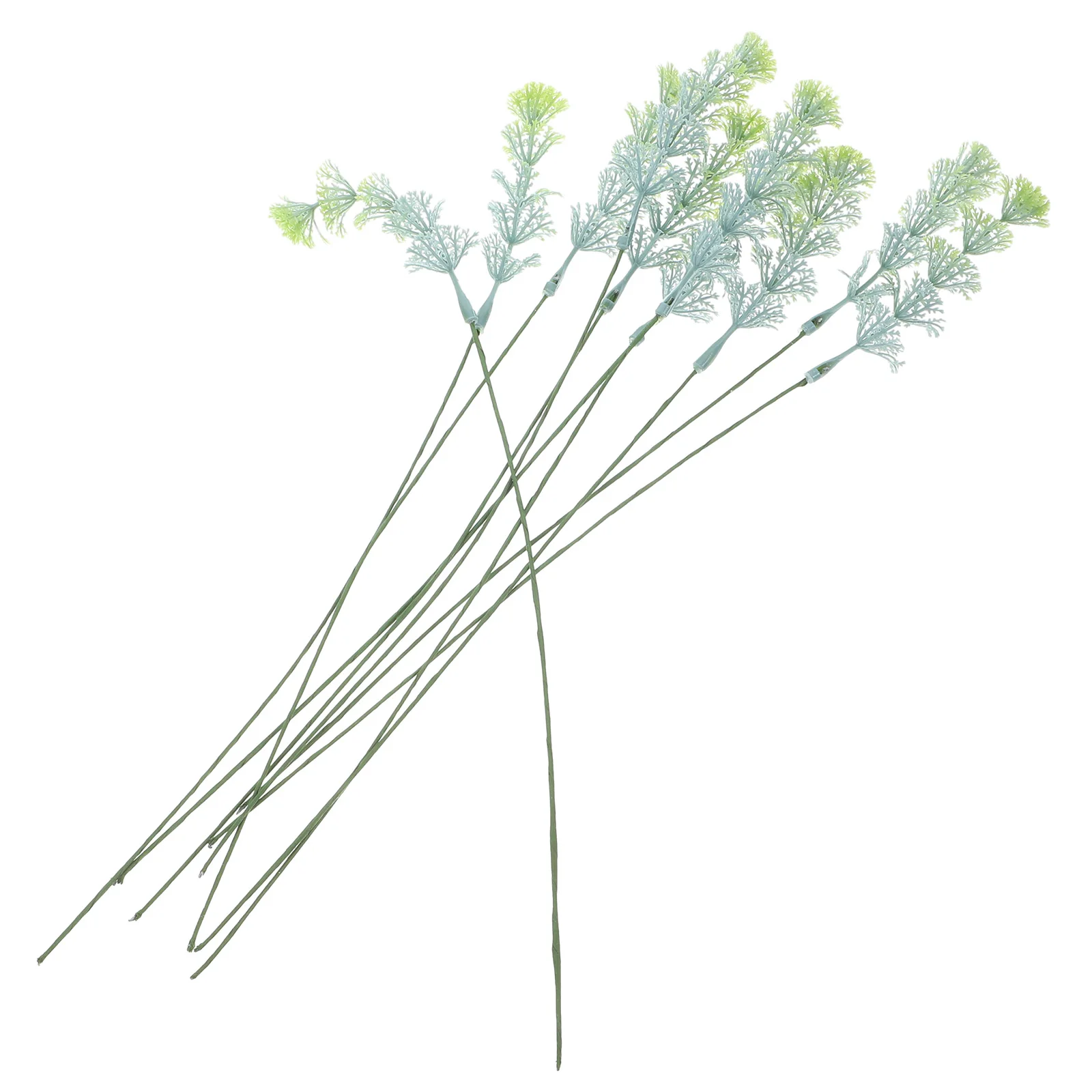 

10 Pcs Artificial Green Plant Faux Leaves Decoration for Home Office Shop Vase Plants Layout Artificial Leaves Stem Realistic