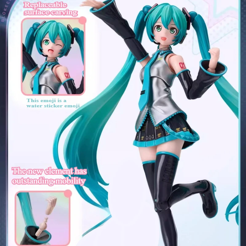 BLOKEES Future Miracle Hatsune Miku Figura Building Block fai da te Decorazione desktop Modello di assemblaggio puzzle per regalo giocattolo di compleanno