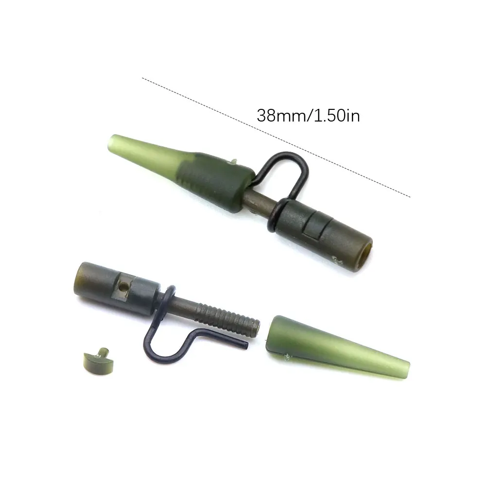 5Set Hubschrauber Rig Angeln Zubehör Methode Feeder Haken Boilie Angeln Wirbel Blei Clip Anti Hülse Für Angelgerät – Detail 4