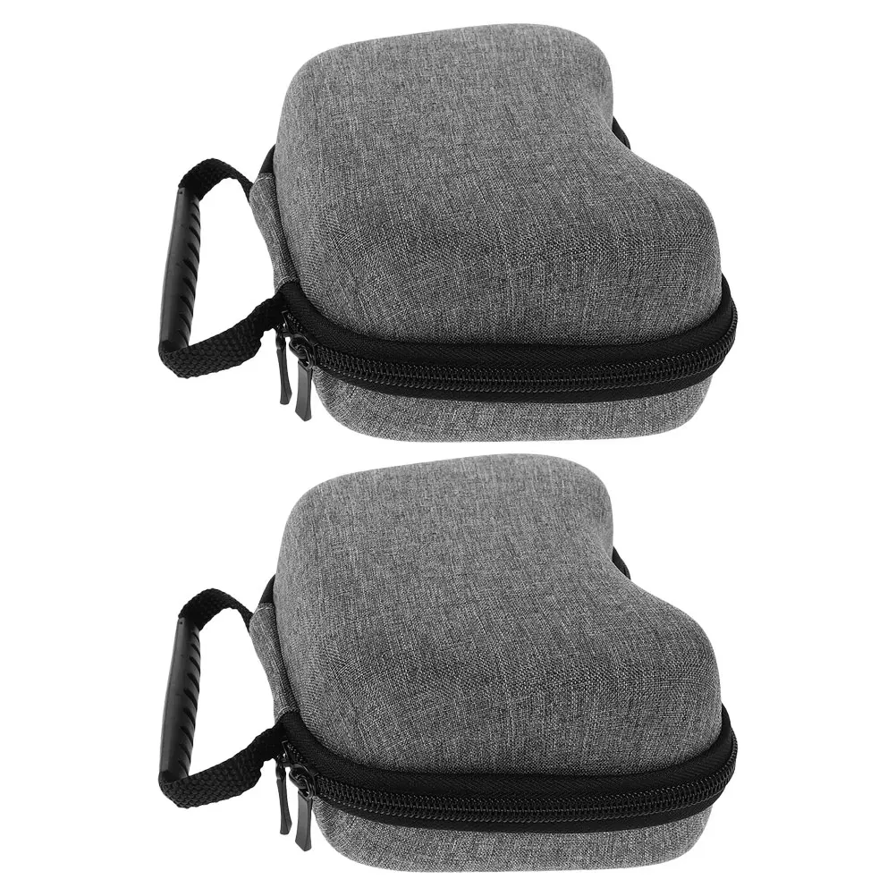 

2Pcs Game bag Protective Storage Portable Bag Carry Bag Cloth Video Game ganizer Grey Travel Console Protector