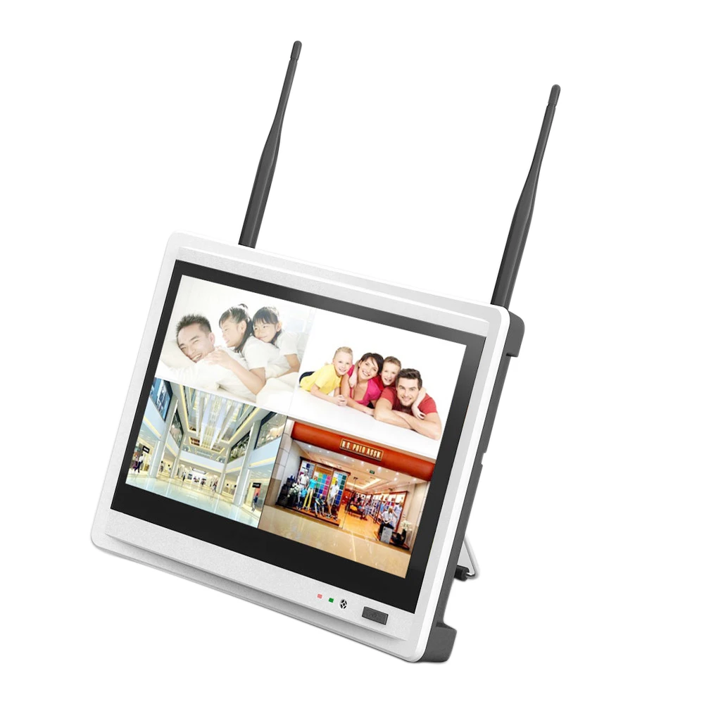 مجموعة كاملة من نظام أمان كاميرا IP Cctv لاسلكي خارجي 8 قنوات مع #4