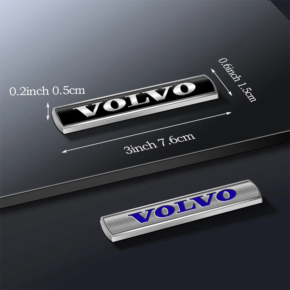 1PCS Metal Car Body Trunk Fender Sticker Auto Emblem Decal For Volvo RDESIGN XC60 XC90 S60 S80 S60L V40 V60 AWD V90 Accessories