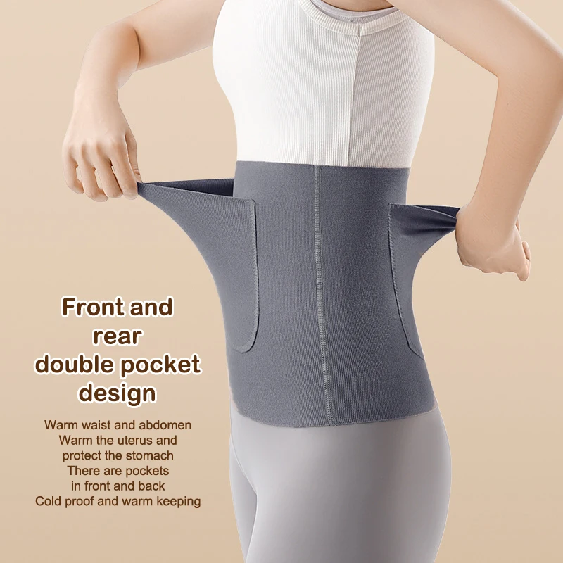 Inner Wear Elastic Thermal Waist Support Cloth High Elastic Kneepad High Elastic Waist Belt Thermal Warmer