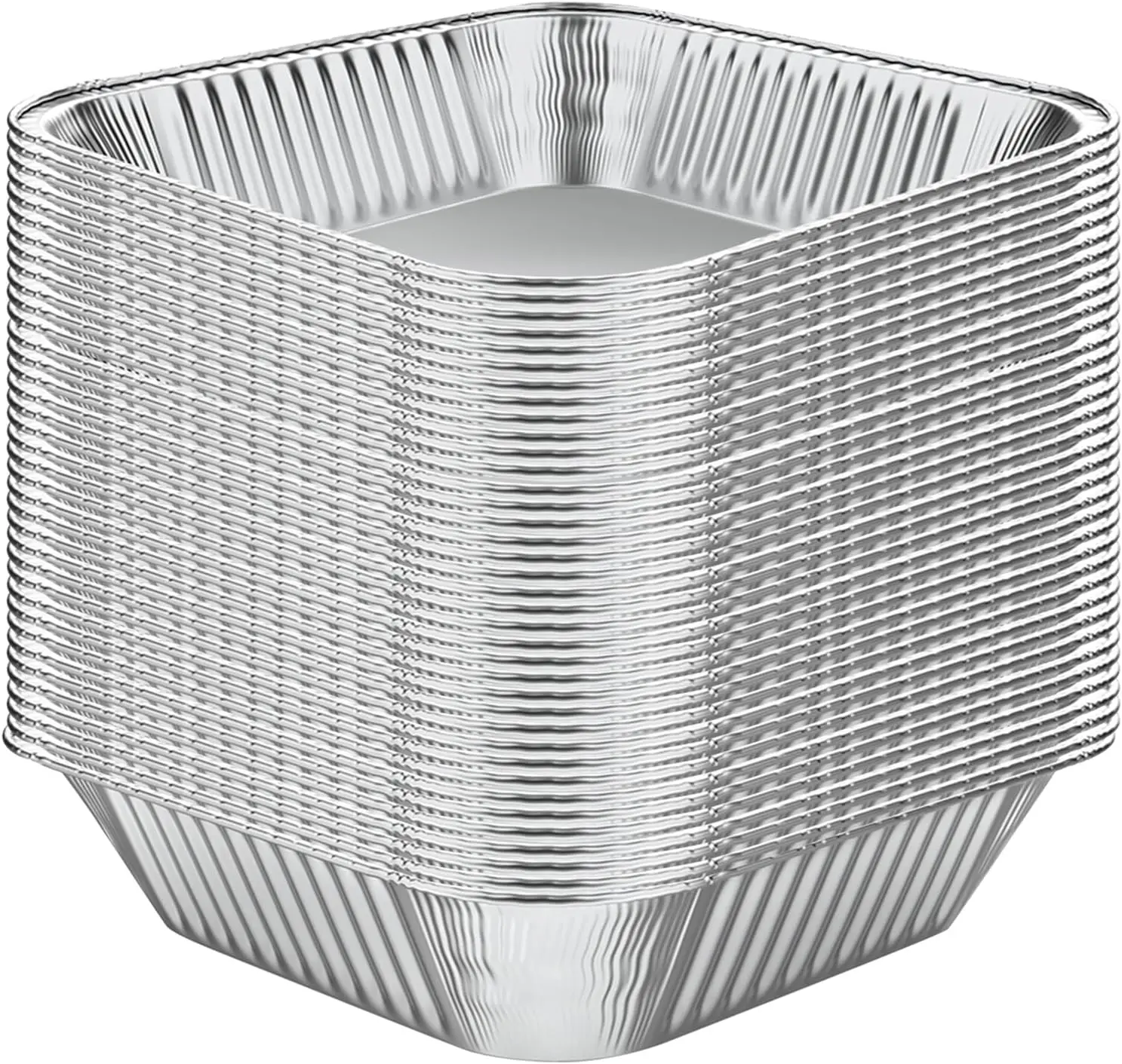 

30 Pcs Disposable Aluminum Baking Pans 8x8x2 Inch for Cakes, Brownies, Lasagna & Meal Prep