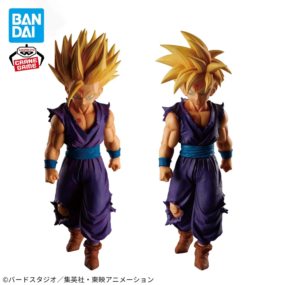 Bandai-Banpresto Dragon Ball Z Super Saiyan Son Gohan, figura de Anime Original, modelo de juguete genuino, en Stock