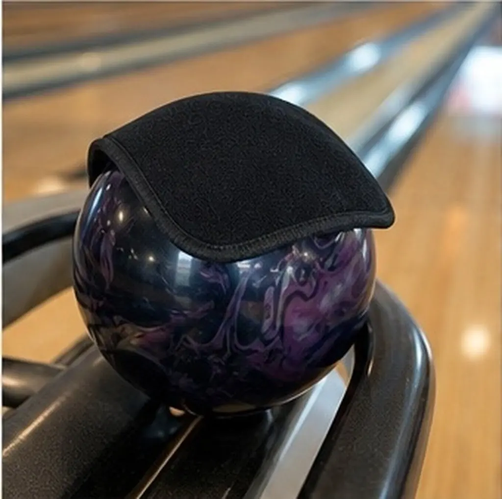 2Pcs Bowling Ball Microfiber Anti-Slip Quick Drying 9.82x8.06 Inch Professional Bowling Towel for Oil Removal