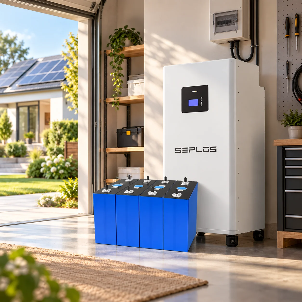 EU Stock GradeA 48VEVE314AH Lifepo4 Battery 16kWh MB31 8000 Cycles Seplos 3.0 2A Active Balancer CAN RS485 DIY Home Solar