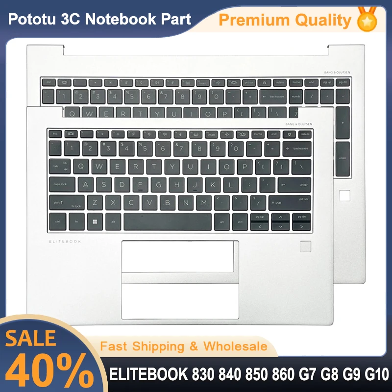 

Laptop Keyboard For ELITEBOOK 830 G9 G10 840 G7 G8 G9 G10 850 G7 G8 860 G9 G10 New Palmrest with Backlit KB Top Case Upper Cover