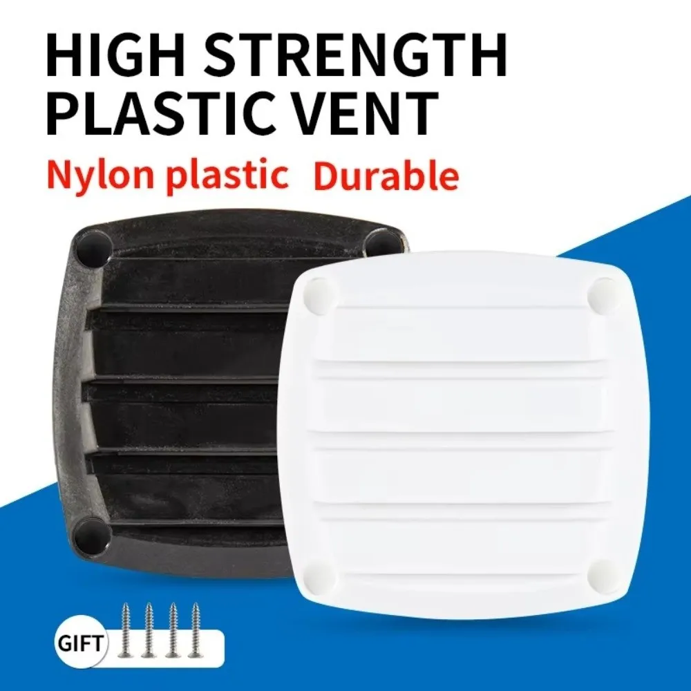 Plastic Square Vent Cover Water Outlet Accessories Retrofit Louvered Vents 8.5/13cm Boat Air Vent Caravan Boat Application