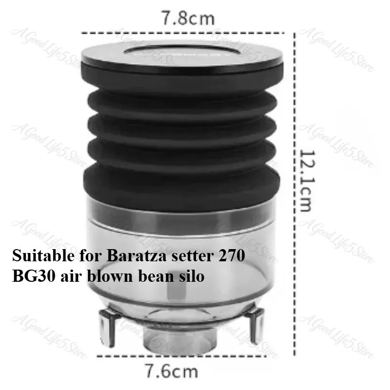 For Baratza Forte Bean Grinder, Small Bean Bin, Single , Residual Powder Blowing Bin,  Air Pressure Funnel