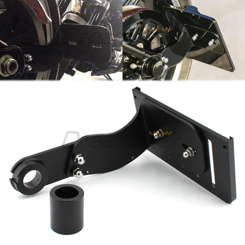 Side Mount License Plate Bracket Holder Frame for Harley Softail Breakout 2018 2019 2020 2021 2022 2023 Relocator Support Pad