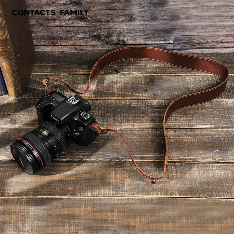 Leather DSLR TLR Camera Strap Shoulder Neck Strap for Canon Nikon Sony Fujifilm Olympus Panasonic Nikon Cameras Belt