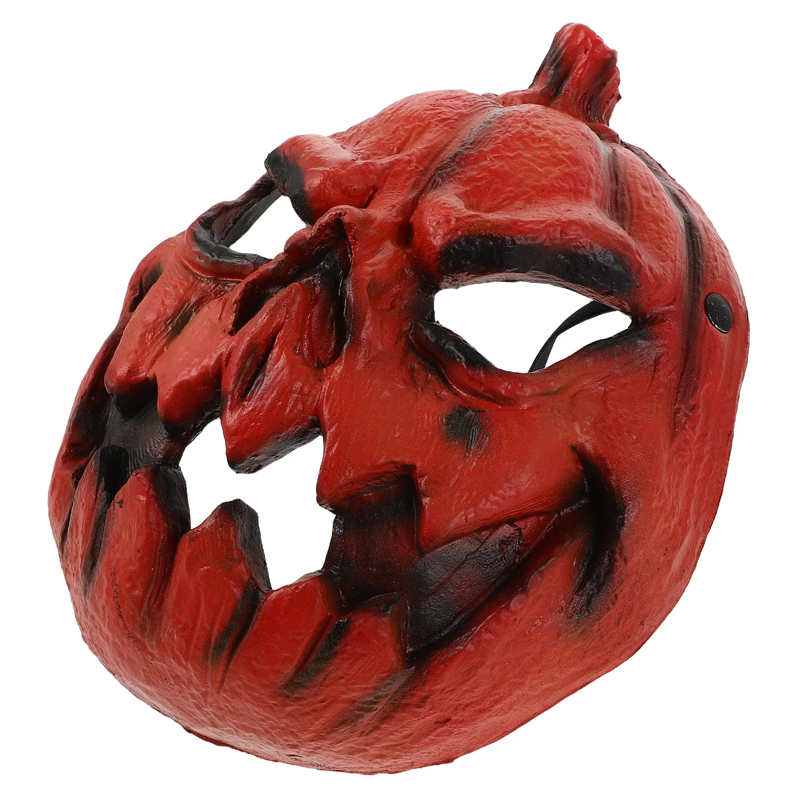 

Horror Pumpkin Masquerade Mask 3D Lightweight PU Foam Wearable for Adults Festival Costume Accessory Creepy Scream Style
