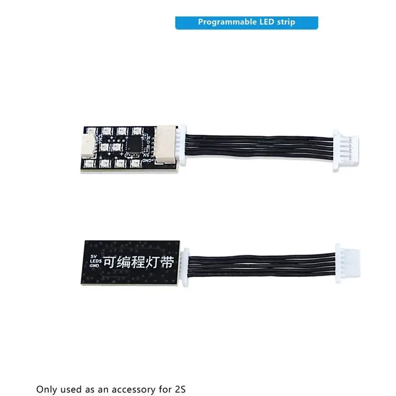 【PHONE ACCESSORY】For FPV 2S Brushless PTZ Gimbal Parts Programmable Light Strip LED Status Indicator USB Adapter Cable