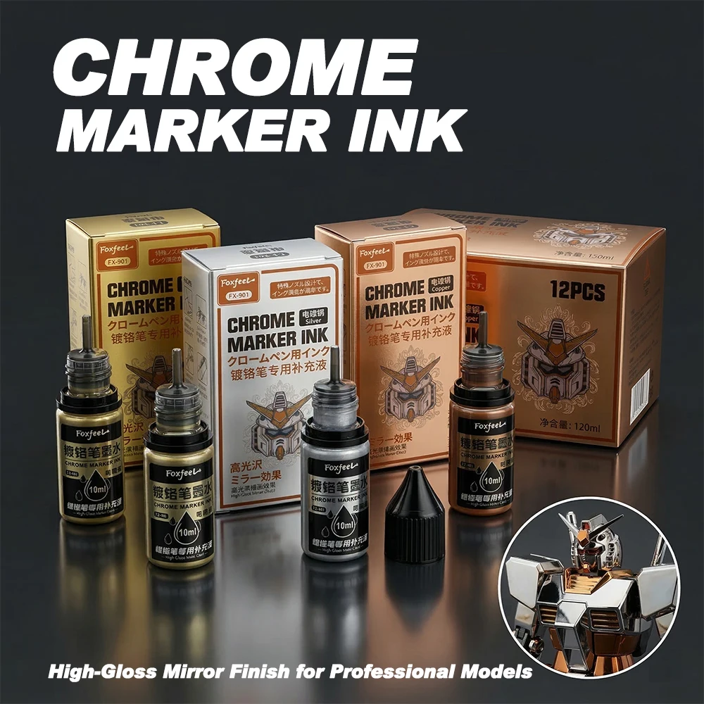 Art And Craft With Paint - 1 stuk Chrome Marker Inkt Navulling
