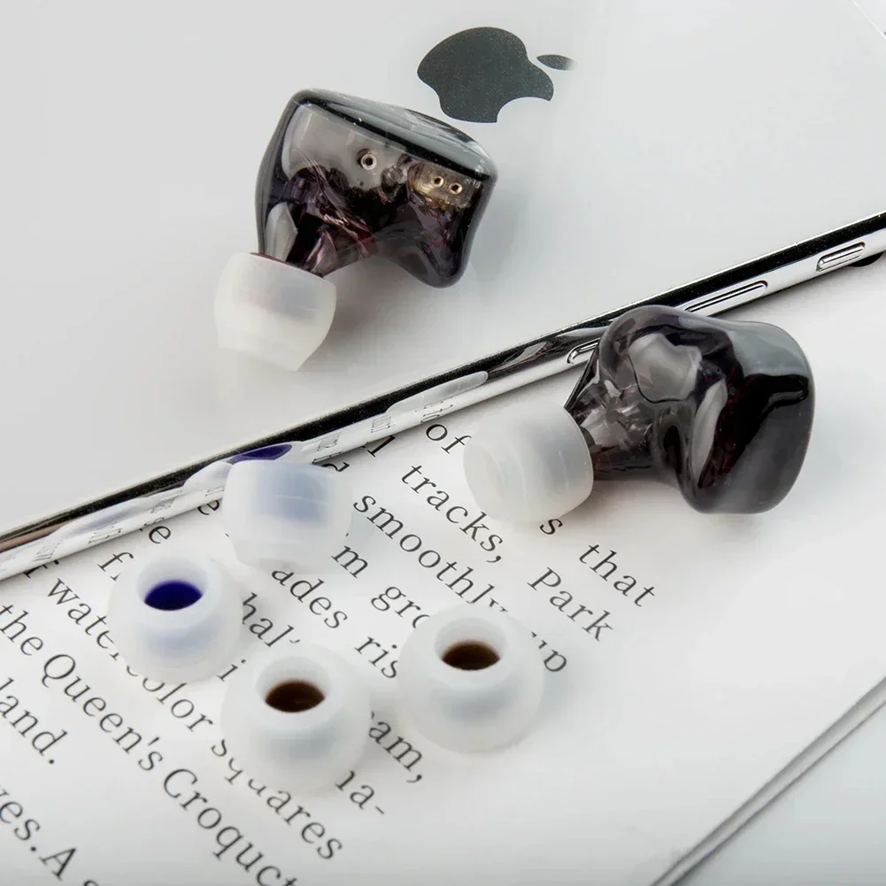TRI Clarion 3 Pairs Of Silicone Earphone Eartips For S/M/L Size Noise Reduction Headset Earbuds Sleeves Headphone Accessories ﻿