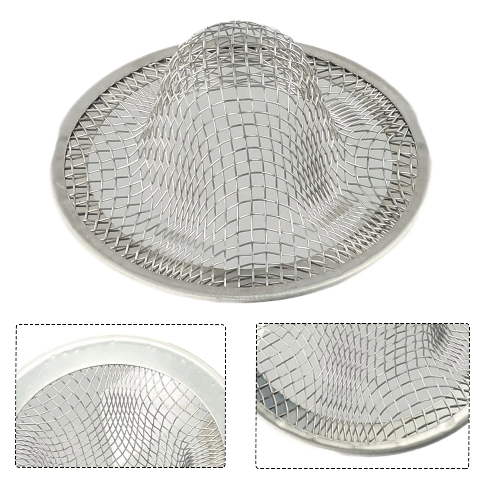 5/7/9/11cm Kitchen Water Sink Filter Bathtub/Bathroom Sink Shower Drain Filter Cover Hair Catcher Numerous Holes Anti-blocking