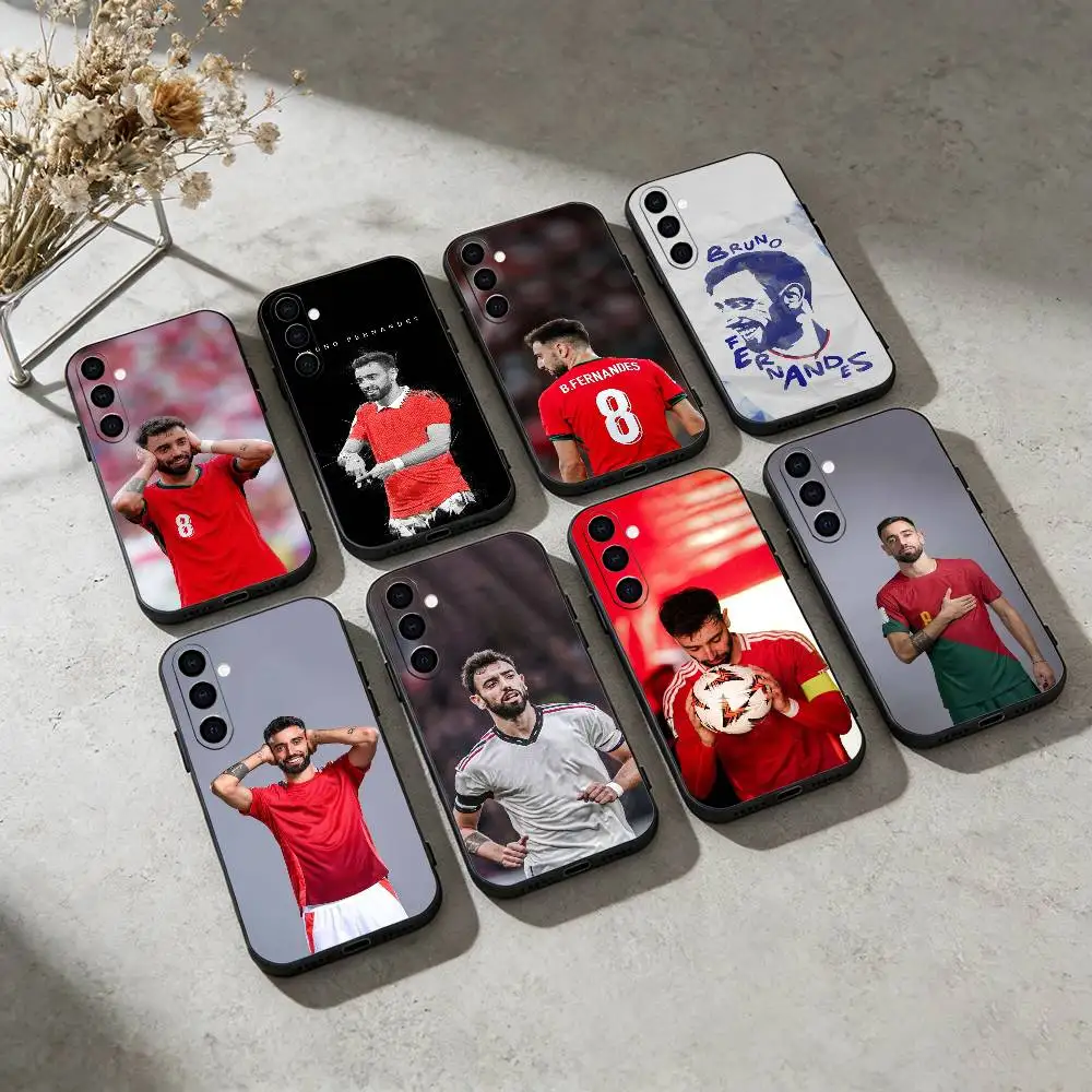 Bruno Fernandes Football-L  Phone Case For Samsung Galaxy A91,80,73,72 ,71,53,52,32 ,31,22,21s,20,Soft Black Case