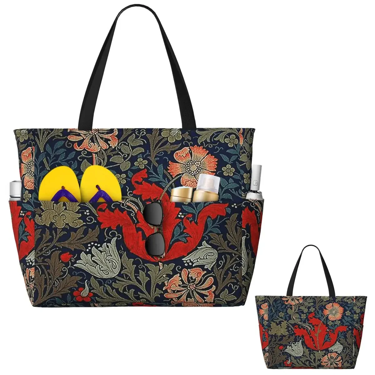 

William Morris Compton Beach Tote Bag Sport Gym Yoga Duffle Large Tote Bag Women Travel Bag Fitness bag