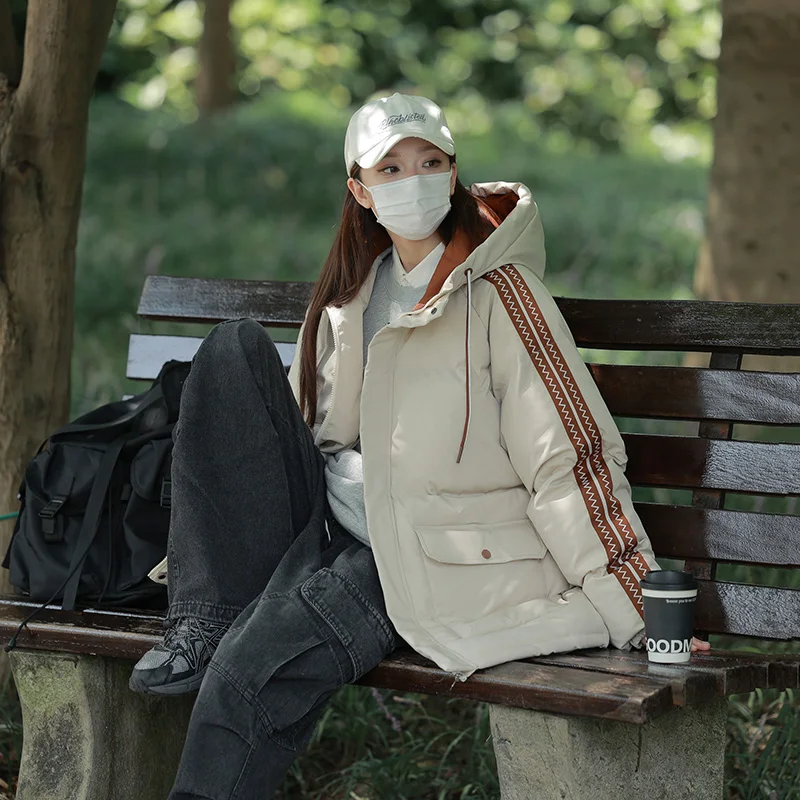 

Зимняя модная модная гендерно-нейтральная стильная расслабляющая подходит для одежды, ветрозащитная водонепроницаемая спортивная куртка для альпинизма на открытом воздухе