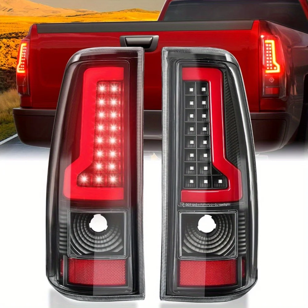 

LED Tail Lights Assembly Fit for Chevy Silverado 2003-2006, Tail Lights Compatible for 03-06 Silverado