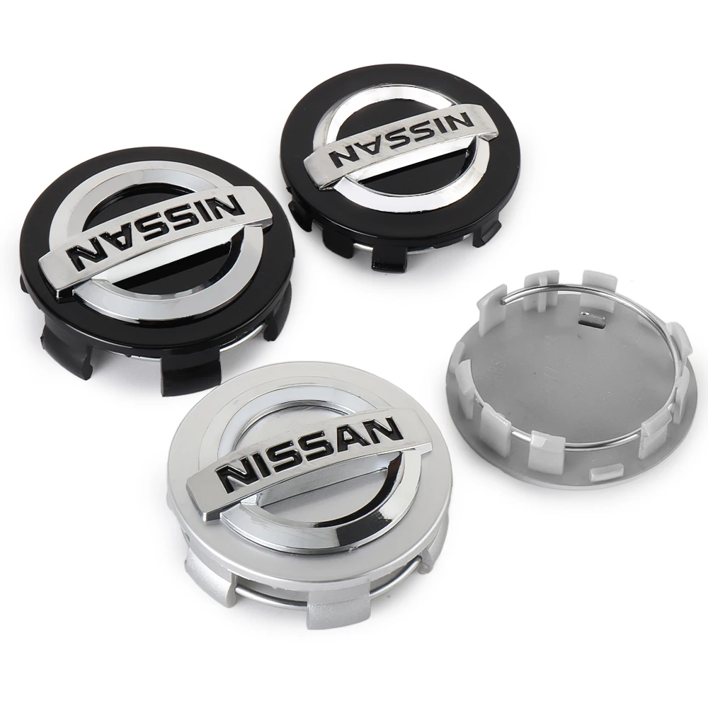 4Pcs 54MM/60MM Car Tire Hub Center Cap Sticker Car Accessories For Nissan Nismo X-Trail GTR Versa Almera Xterra V36 Note Teana