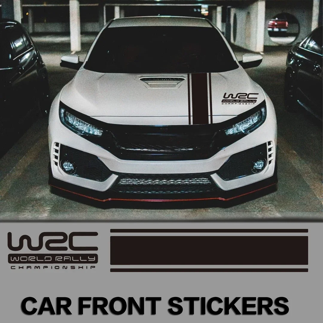 

Racing stripes hood car sticker modified headgear scratch cover creative sticker latte art
